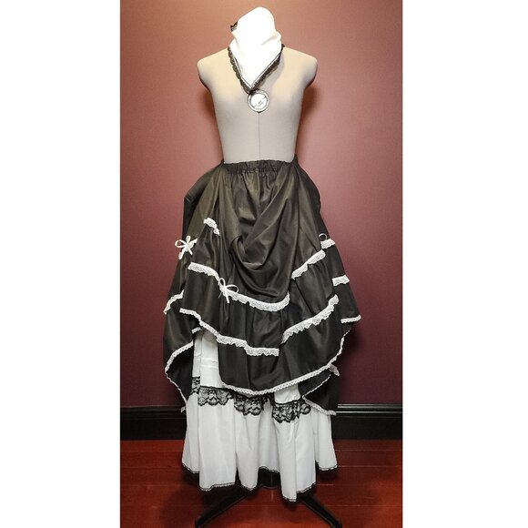 Set of 2 Renaissance Gothic Lolita Skirts and Scarf - Fairycore, Cottagecore - Picture 2 of 8